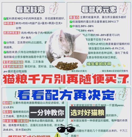 猫咪如何选择适合自己的猫粮种类?