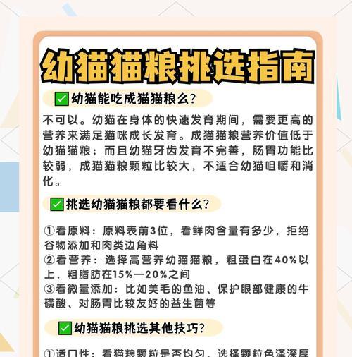 九个月大的猫咪应选择哪种猫粮?