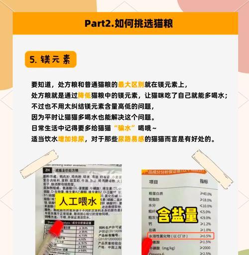 挑选猫粮时如何判断配料的好坏?